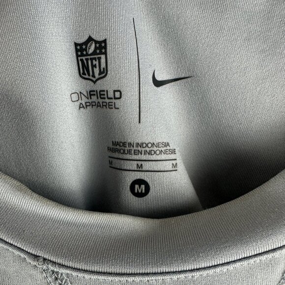 Nike Seattle Seahawks On-Field Pullover Crew in Wolf Grey - Picture 5 of 11